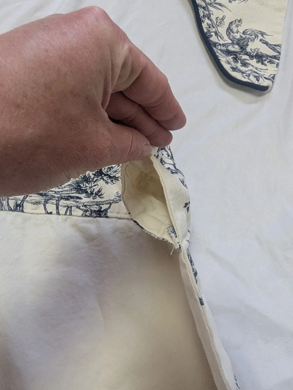 Set Of 2 Thomasville Bouvier Toile Swag Valance Pair Curtains 48